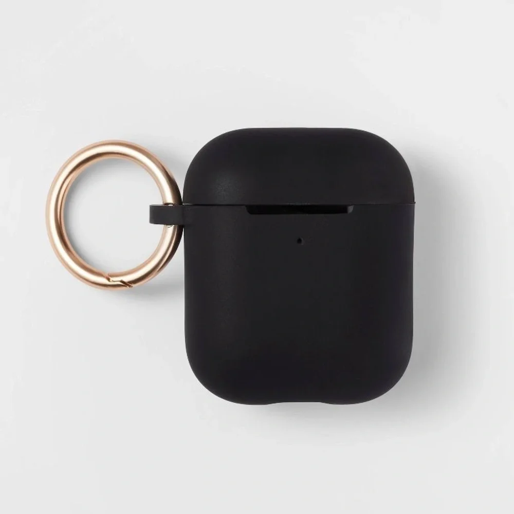 HeyDay Black AirPods Case Cover with Gold Ring – NWT